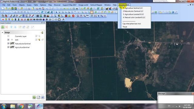 [Tools Services WMS - Mapinfo] Tải ảnh Sentinel S2 & Landsat 8 online trên MapInfo смотреть онлайн