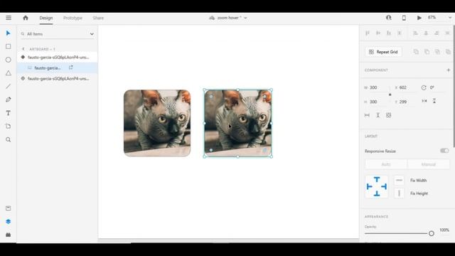 hover zoom state adobe xd || uiux design смотреть онлайн