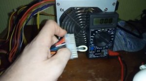 Как проверить работоспособность блока питания перемычкой?и замерить основное напряжение?