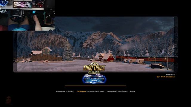 La Rochelle to Town Square - Winter Wonderland - DAF XD 450 - Euro Truck Simulator 2 - #15 смотреть онлайн