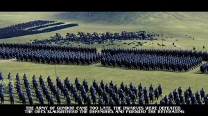 10 000 Men of Gondor VS 80 000 Northern Orcs / Easterlings | The Lord Of The Rings Cinematic Battle
