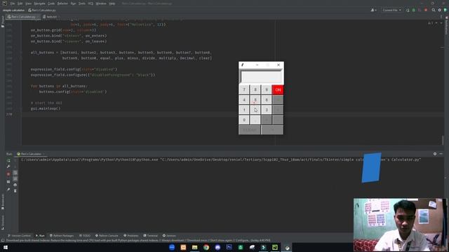 SIMPLE CALCULATOR GUI using TKINTER PYTHON смотреть онлайн