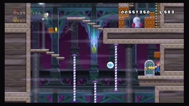 Cannon Super Mario Bros. Wii Co-op 100% Walkthrough Part 3 ☆ World 5 2/2 ☆ смотреть онлайн