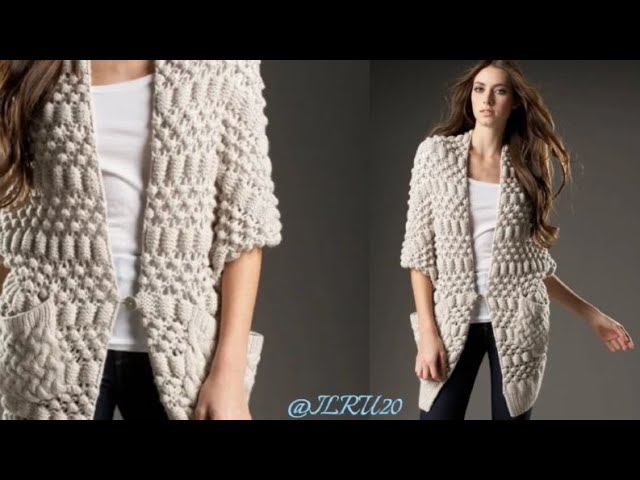 Стильные модели вязаные крючком, спицами - knitting смотреть онлайн