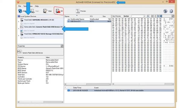 Active KillDisk USB Sanitization смотреть онлайн