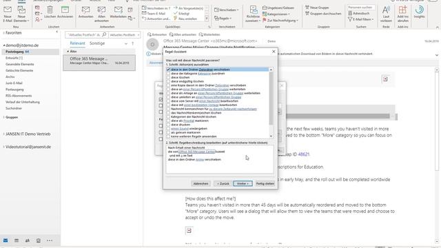 Outlook Regeln erstellen mit dem Regelassistent Tutorial смотреть онлайн