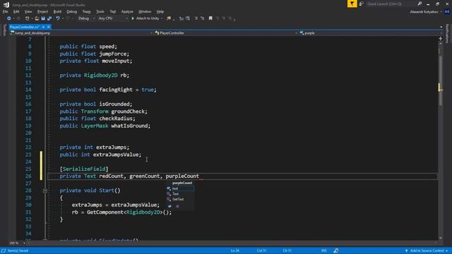 Сбор разных кристаллов в Unity смотреть онлайн