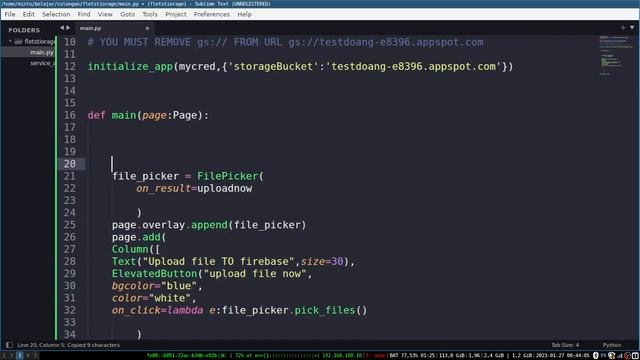 Flet Tutorial - Upload File to Firebase Storage смотреть онлайн