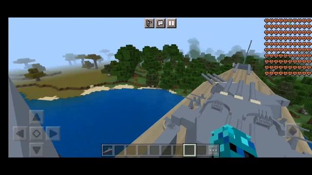 ??НАШОЛ ВОЕННЫЙ КОРАБЛЬ В МАЙНКРАФТЕ1.19 #моды #майнкрафт #выживание  #андроид