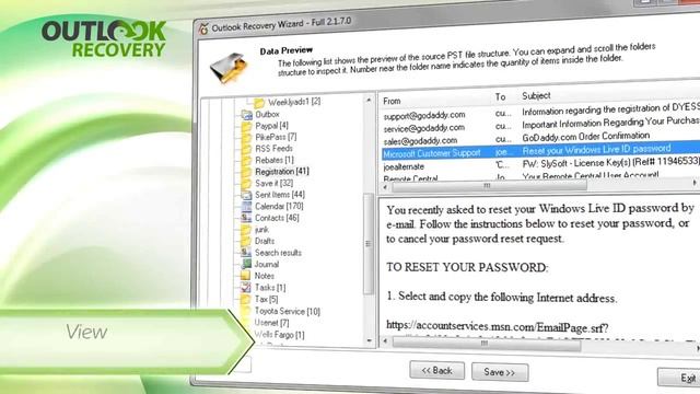 Outlook Recovery Wizard: Repair Outlook OST and PST data, Convert OST to PST format. смотреть онлайн