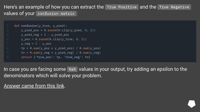 How do I get the true negatives from y_true and y_pred? смотреть онлайн