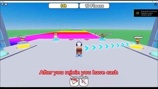 Roblox Skydive Off A Tower Script (Infinite Cash) смотреть онлайн