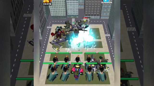 Merge Toilet Monster Cameraman Merge War Camera Battle Gameplay Max Levels смотреть онлайн