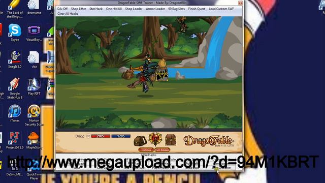 Updated Dragonfable trainer 2012 Works!! No Surveys! смотреть онлайн