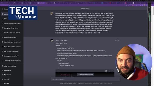 Episode 2: Dynamic Bootstrap Template builder populated with OpenAI ChatGPT and DALL-E Images смотреть онлайн