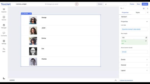 ToolJet- How to use List View widget смотреть онлайн