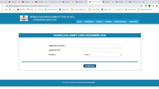 KTET Hall Ticket Dec 2020 Download | Admit Card Kerala TET смотреть онлайн