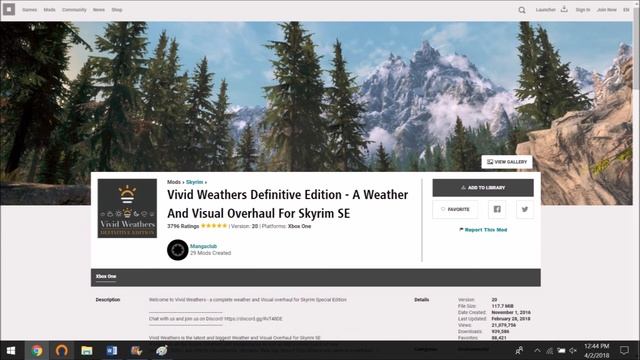 Skyrim SE- True Storms Compatibility- Xbox One смотреть онлайн