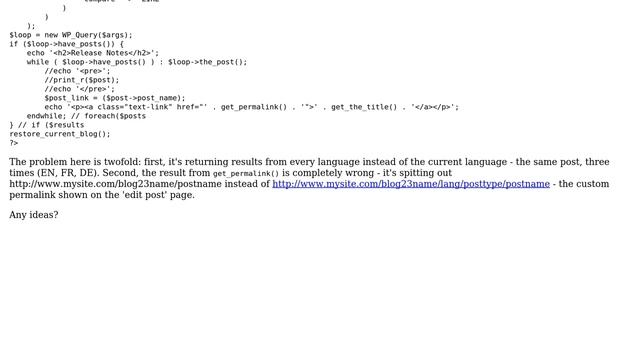 Wordpress: WPML with WP_Query serving up all 3 languages смотреть онлайн
