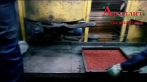 Изготовление плитки из резиновой крошки