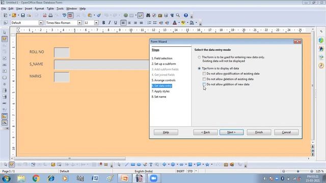 How to create form in OpenOffice database | Unit-3 (RDBMS) | Information Technology Class 10 смотреть онлайн