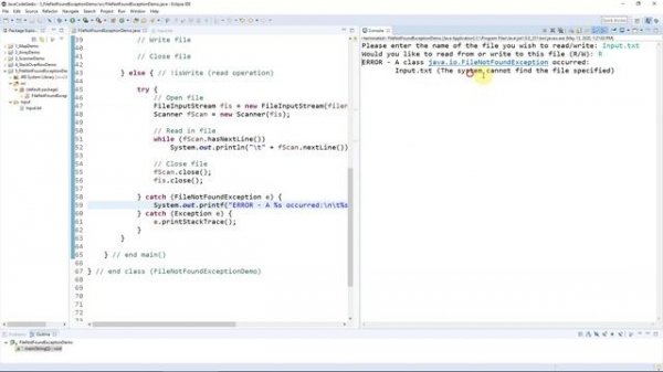 java.io.FileNotFoundException – How to solve File Not Found Exception