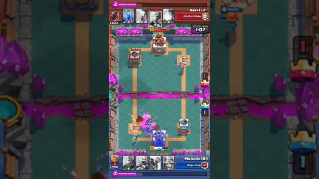 Стрелы это сила. Нуб атака в Clash Royale смотреть онлайн
