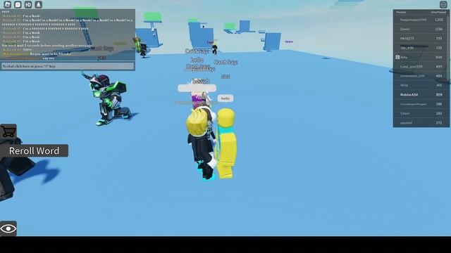 Trolling, Spamming fake Bypassing in Cant say the word on Roblox! смотреть онлайн