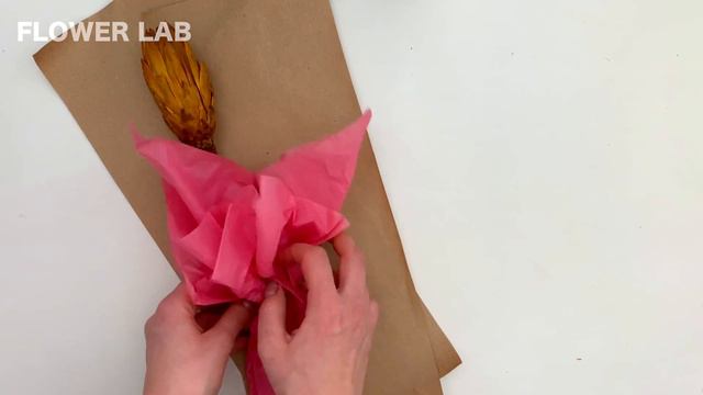 DIY Flower Wrapping: Single Flower Wrapping