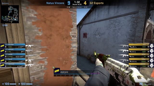 CS:GO POV Demo Na'Vi electronic (25/14) vs G2 (de_inferno) смотреть онлайн
