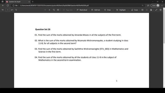 Data Base Task 26 | Write a Join Query Statement| 1st Year | Java Institute | Senuka Lesan смотреть онлайн