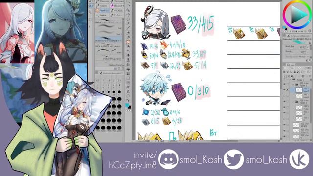 [Vtuber] Пишем таблички и думоем для вайфу [Ru/Eng] смотреть онлайн