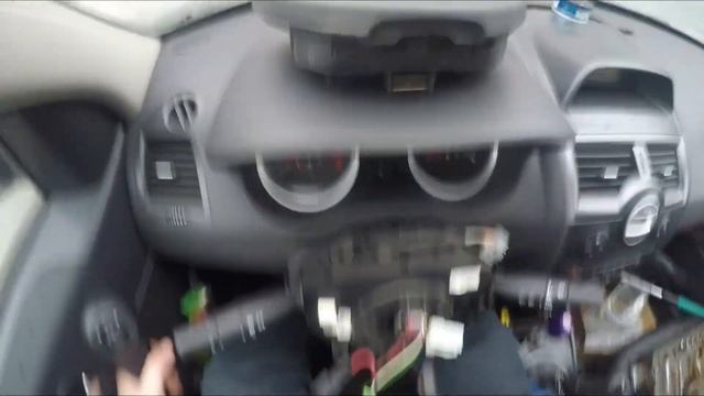 Замена кассеты подрулевого шлейфа Рено Меган 2. | How To Fix Tape Airbag Renault Megane 2