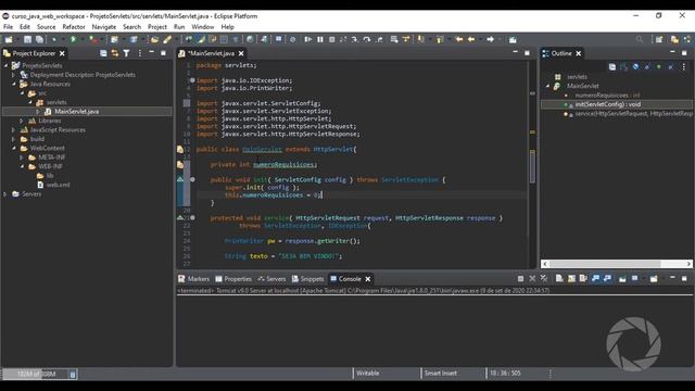 AULA 3 | MAPEAMENTO DE SERVLETS, MÉTODOS INIT E DESTROY E PARÂMETROS DE INICIALIZAÇÃO | JAVA WEB смотреть онлайн