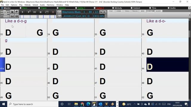 Waymores blues (in the style of Waylon Jennings) Band-in-a-Box backing track with chords and lyrics смотреть онлайн