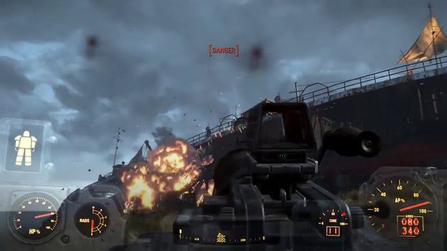 Annihilating Raider Base with Artillery. Fallout 4 смотреть онлайн
