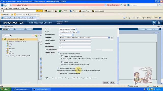 Informatica Repository Creation Video Tutorial Part 7 смотреть онлайн