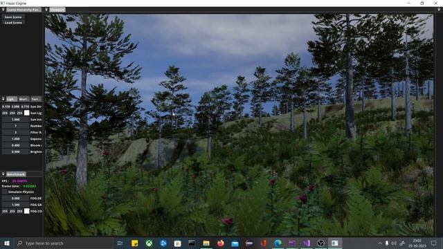 Rendering a forest scene in my Game Engine using OpenGL and C++. смотреть онлайн