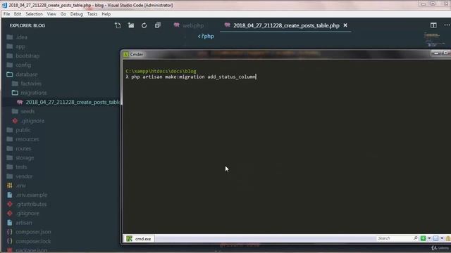Full Stack Web Development Course - Laravel - 28 More adding dropping columns смотреть онлайн