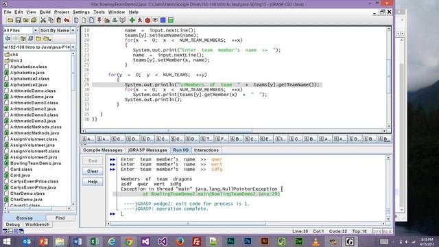 Java Programming 1 - Chapter 8 (part 2) Lecture - Spring 2015 смотреть онлайн