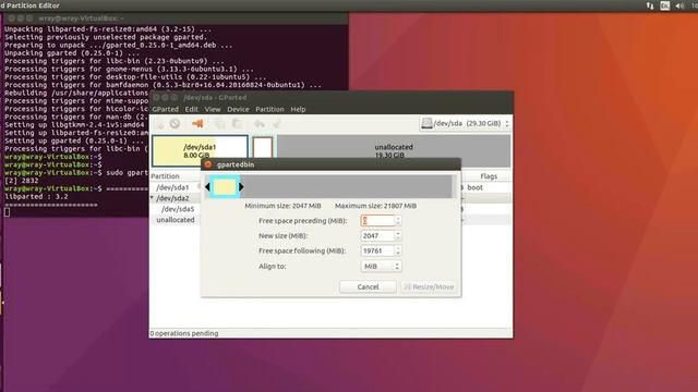 Resizing a Linux Partition using GPARTED смотреть онлайн
