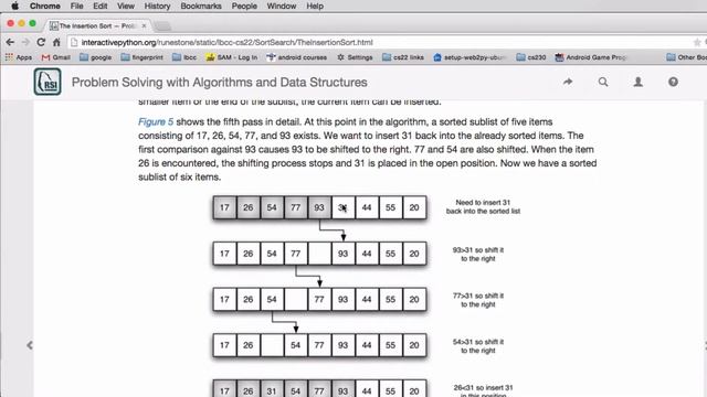 Search/Sort 8 | insertion sort смотреть онлайн