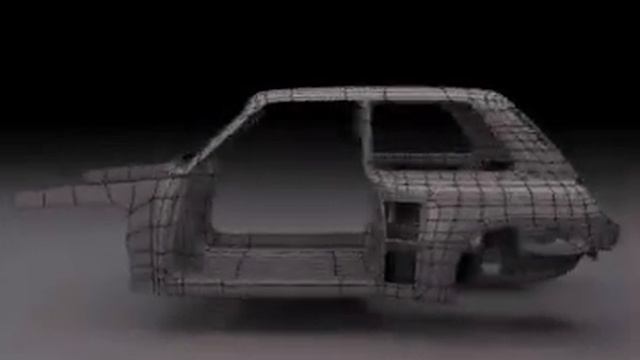 Renault 5 Turbo , début du chassis en 3D смотреть онлайн