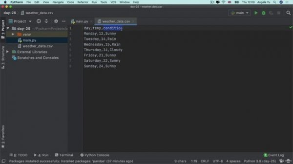 Day 25 - Working with CSV Data and the Pandas Libr3 DataFrames & Series_ Working with Rows & Columns