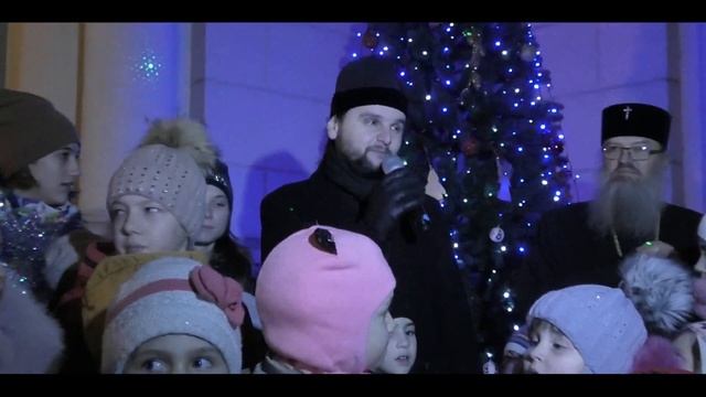 С праздником Святого Николая. Поют дети и протоиерей Александр Клименко. Запорожье 18.12.2020. смотреть онлайн