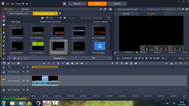 how to input time clock in pinnacle studio 21 ultimate (Hindi) part 1 смотреть онлайн