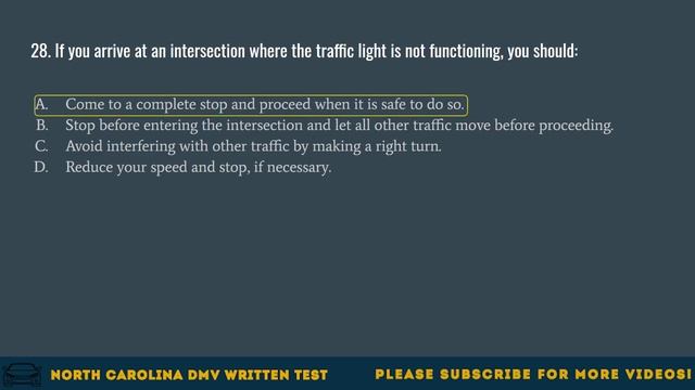 North Carolina DMV Written Test 2021 (60 Questions with Explained Answers) смотреть онлайн