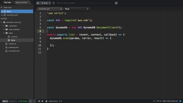 Adding the GET list Endpoint - Building a Rest API using DynamoDB смотреть онлайн