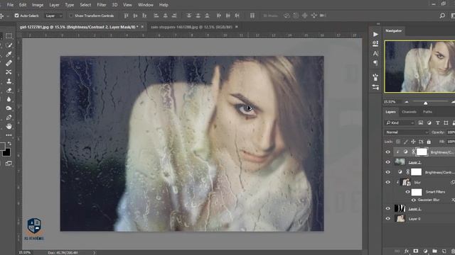 Photoshop cc Tutorial: Wet Glass Effect (Water) смотреть онлайн