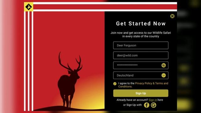 Sign Up Design in Figma смотреть онлайн